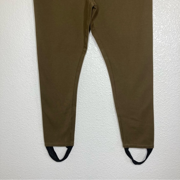 Free People Ponte Knit Stirrup Leggings Womens Size M Moss Green Brown - Picture 3 of 14